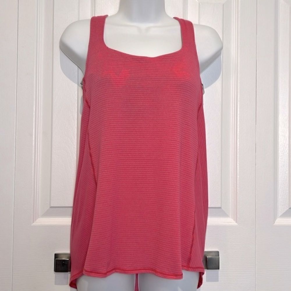 Lululemon‎ Pink Wild Tank Heathered Bon Bon So Fly Butterfly Angel Wing Size 8